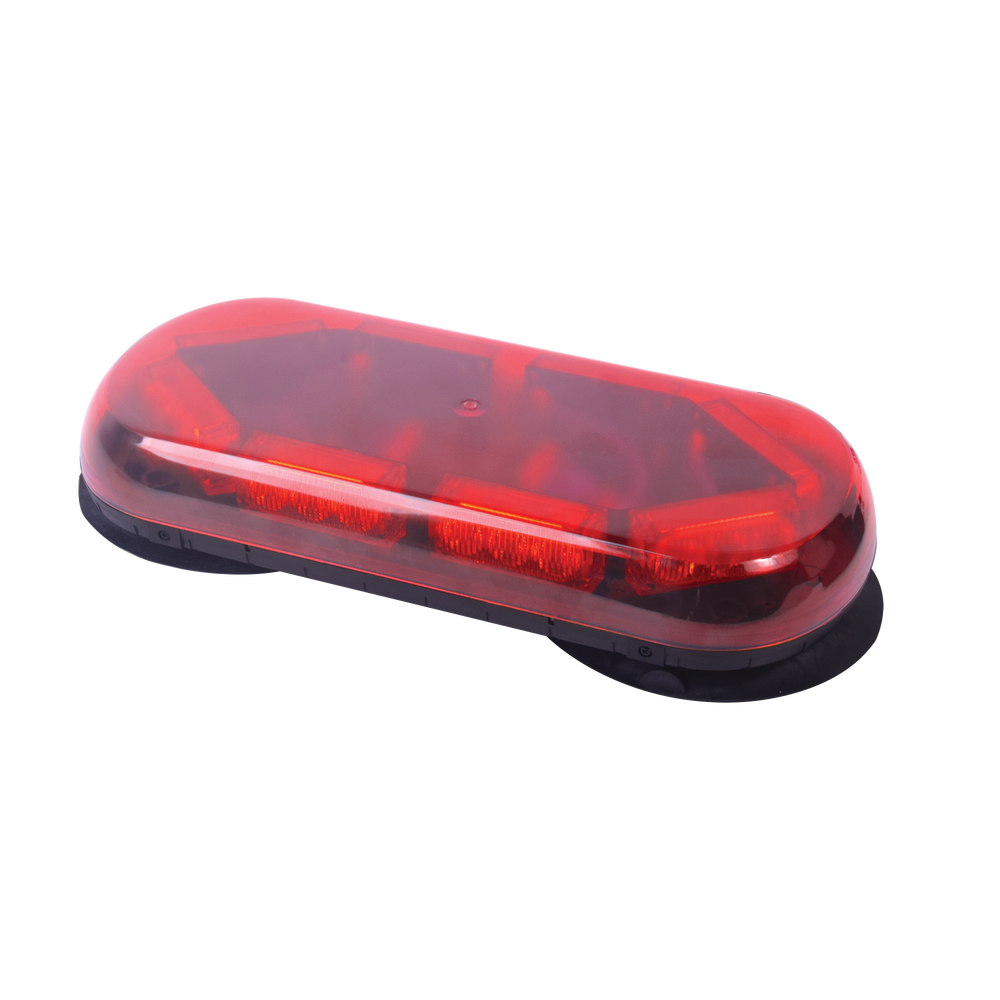 Mini barra con 24 LED, Color Rojo y Montaje Magnético de Succión