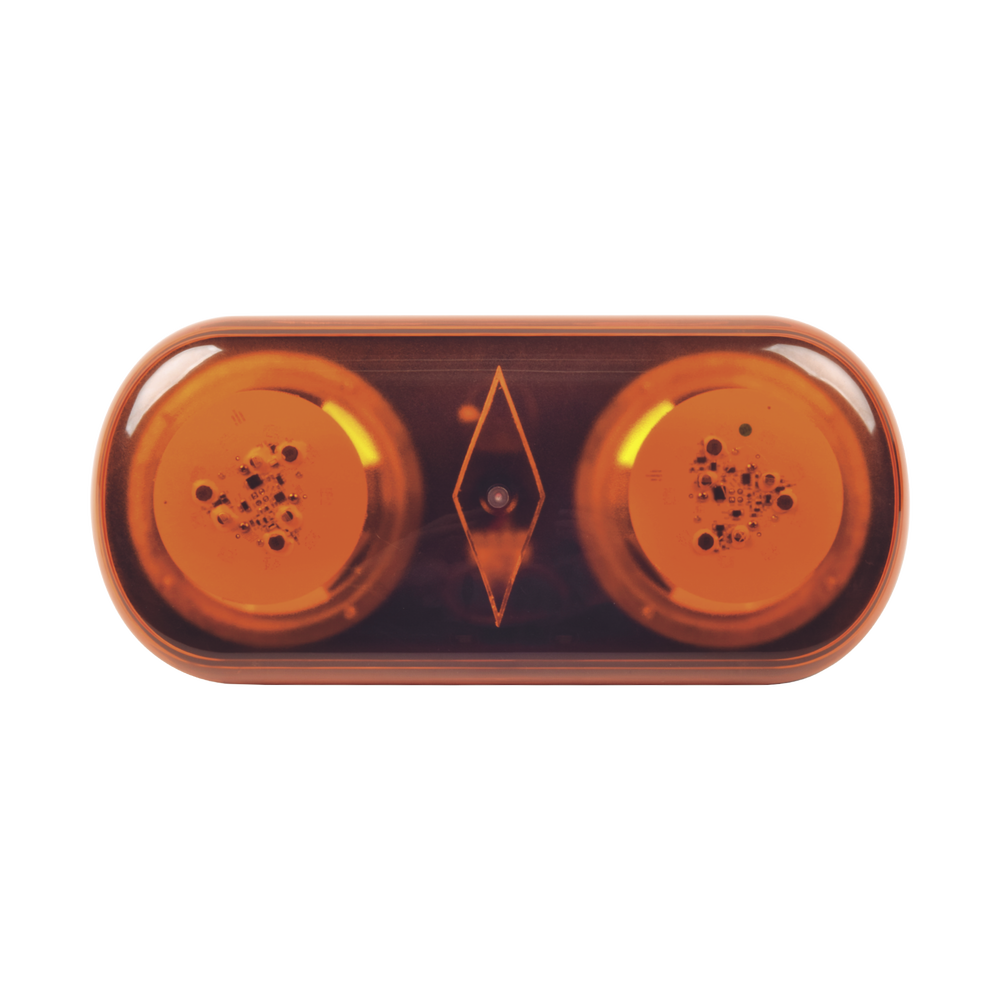 Mini Barra de Luces Serie X606, con 18 LED, Color Ámbar, Montaje Permanente