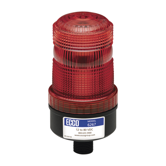 Mini baliza de LED color rojo montaje permanente SAE Clase III