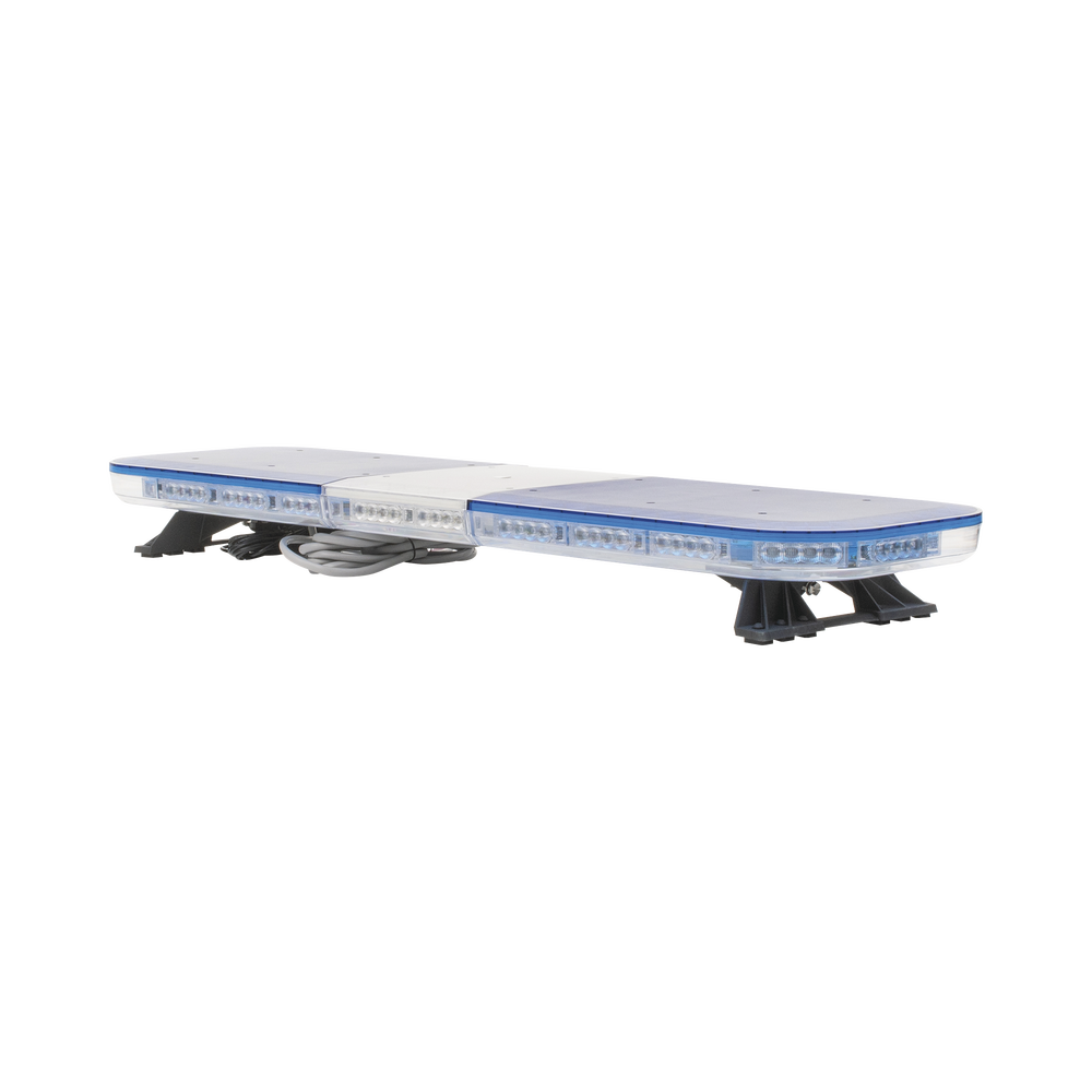 Barra de luces de 47" azul, 88 LED, con control de tráfico en color azul, ideal para equipar unidades de seguridad pública