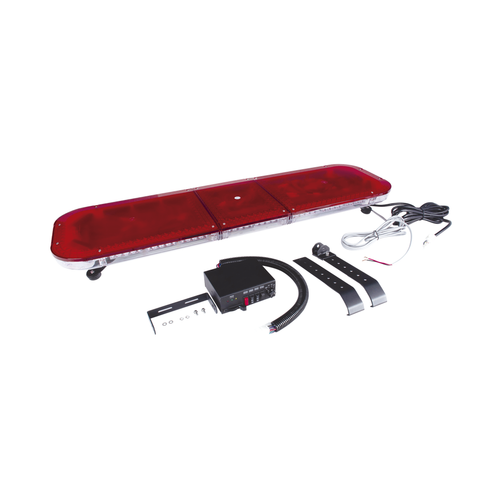 Barra de luces LED de 47" con 86 LED de alta potencia, color rojo, ideal para equipar ambulancias y unidades de bomberos