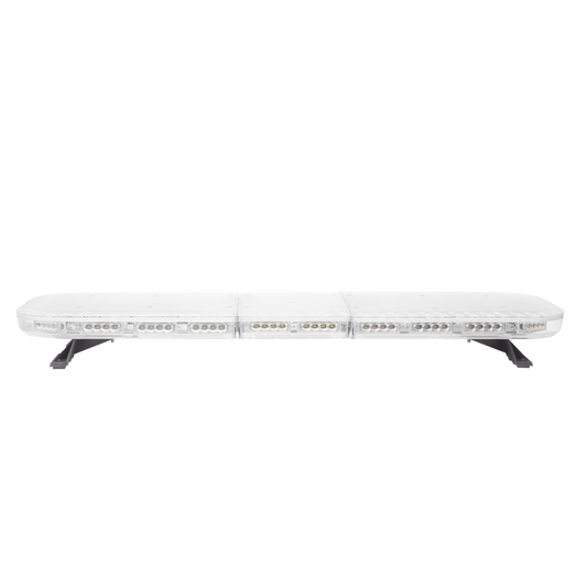 Barra de luces de 47" rojo/azul, 88 LED, con control de tráfico en color ámbar, ideal para equipar unidades de seguridad publica