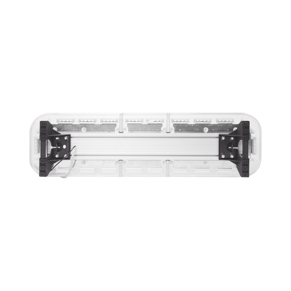 Barra de luces de 47" rojo/azul, 88 LED, con control de tráfico en color ámbar, ideal para equipar unidades de seguridad publica