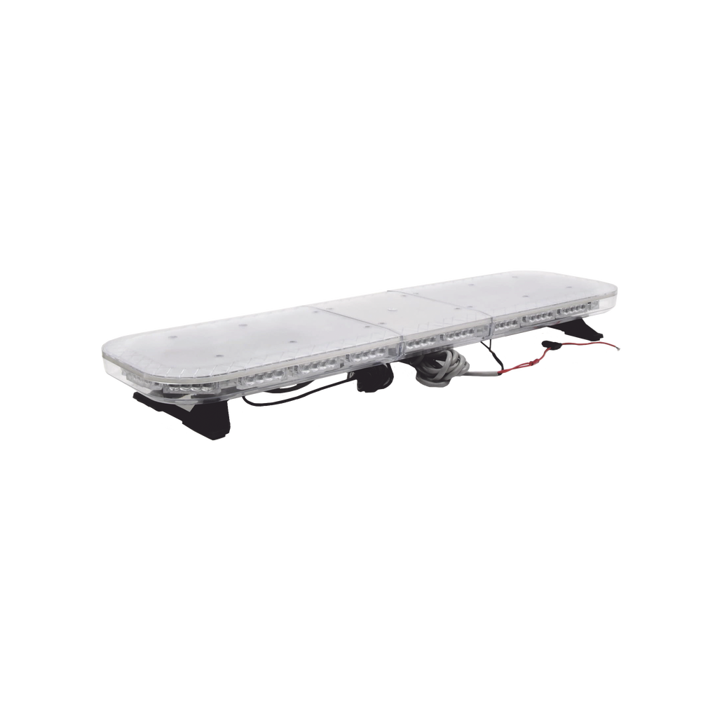 47" Red/Blue Lightbar with Clear Domes, 88 LEDs, with red/blue traffic control, ideal for equipping public safety units