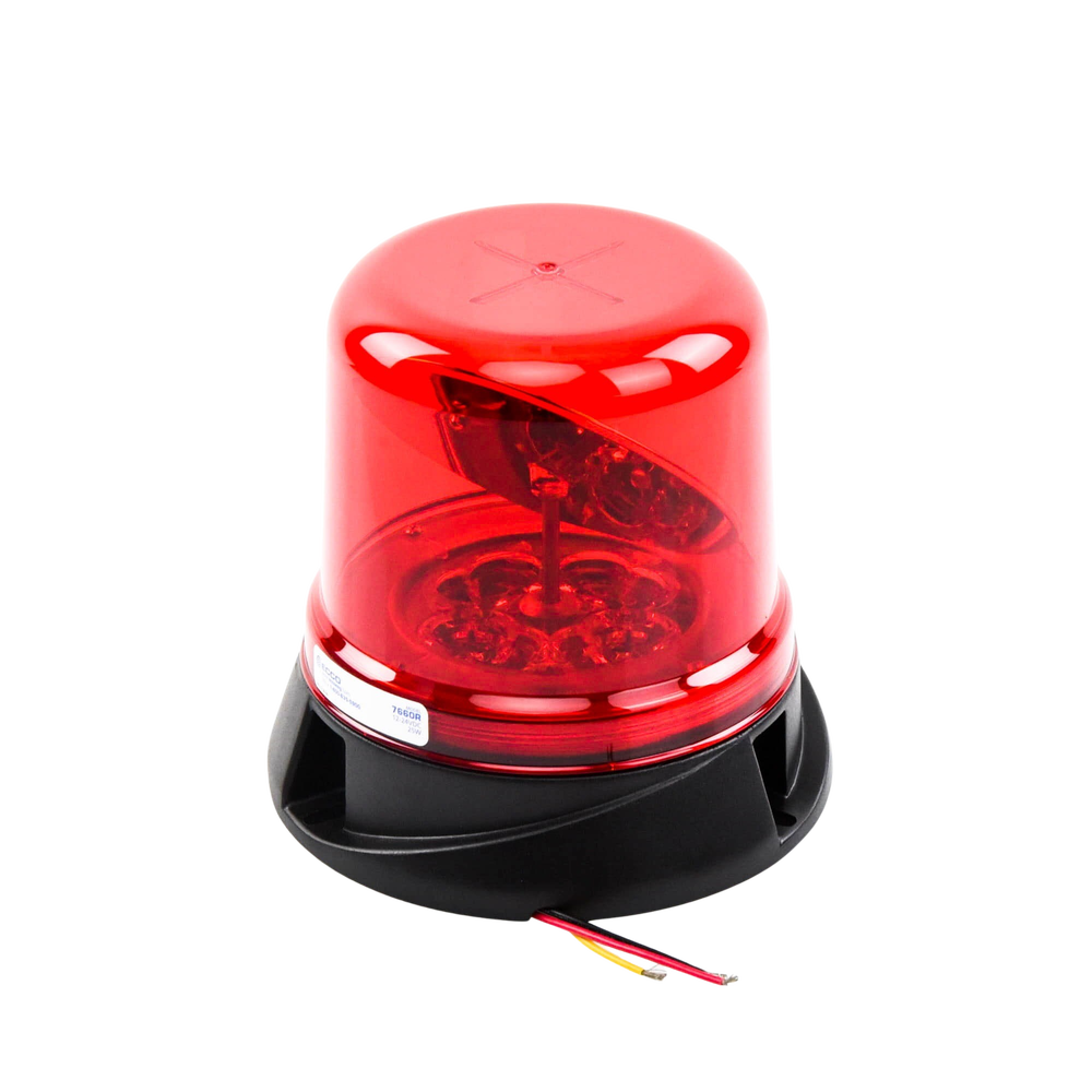 Red rotoled bubble, with permanent mounting