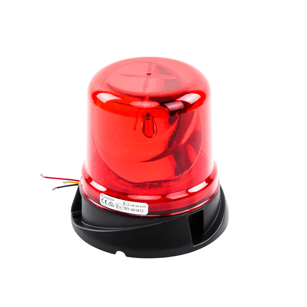 Red rotoled bubble, with permanent mounting