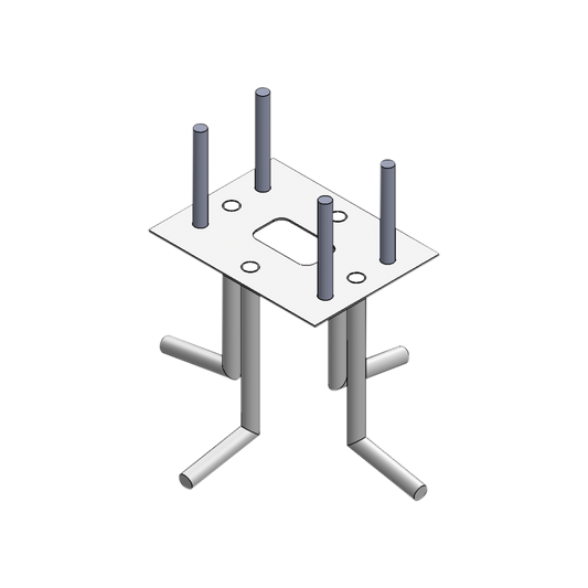 Ancla Para Sujeción al Piso Compatible con Todas las Barreras Vehiculares XB, XBF y XBS