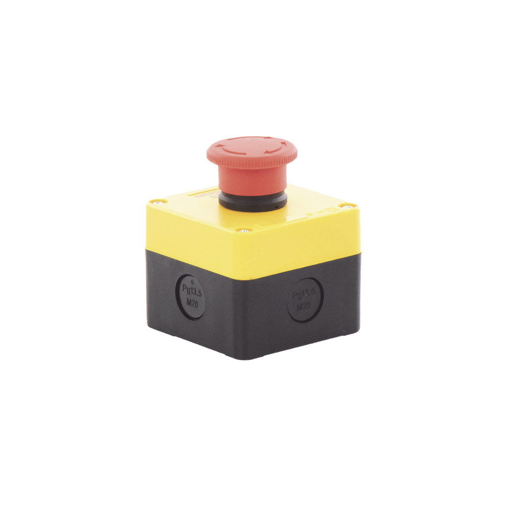 Interlocking Type Stop Button / For Vehicle Barriers, Sliding and Folding Operators.