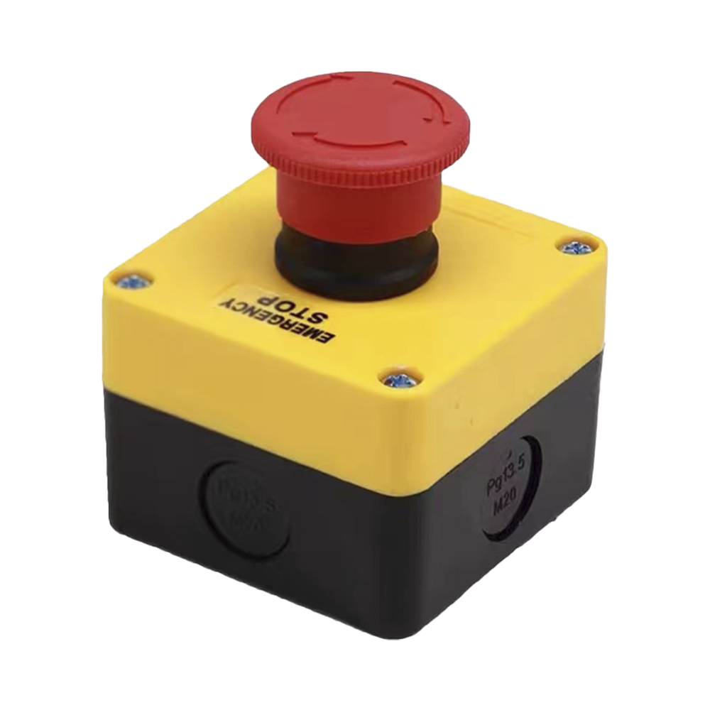 Botón de Stop Tipo Enclavado / Para Barreras Vehiculares, Operadores Corredizos y Abatibles. 