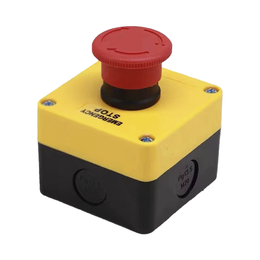 Botón de Stop Tipo Enclavado / Para Barreras Vehiculares, Operadores Corredizos y Abatibles. 