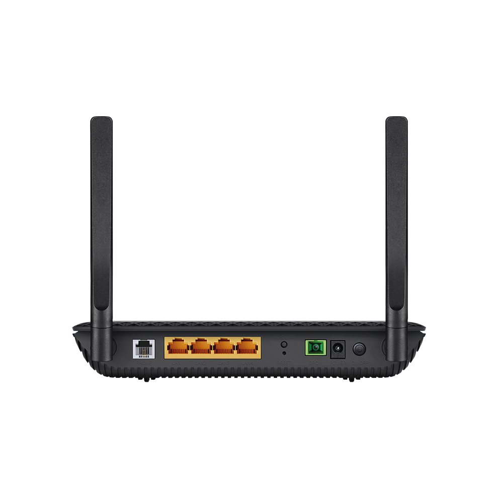 ONU - GPON Wireless AC 1200 Router, 1 SC/APC PON Port, 1 FXS Port and 4 10/100/1000 Mbps LAN Ports