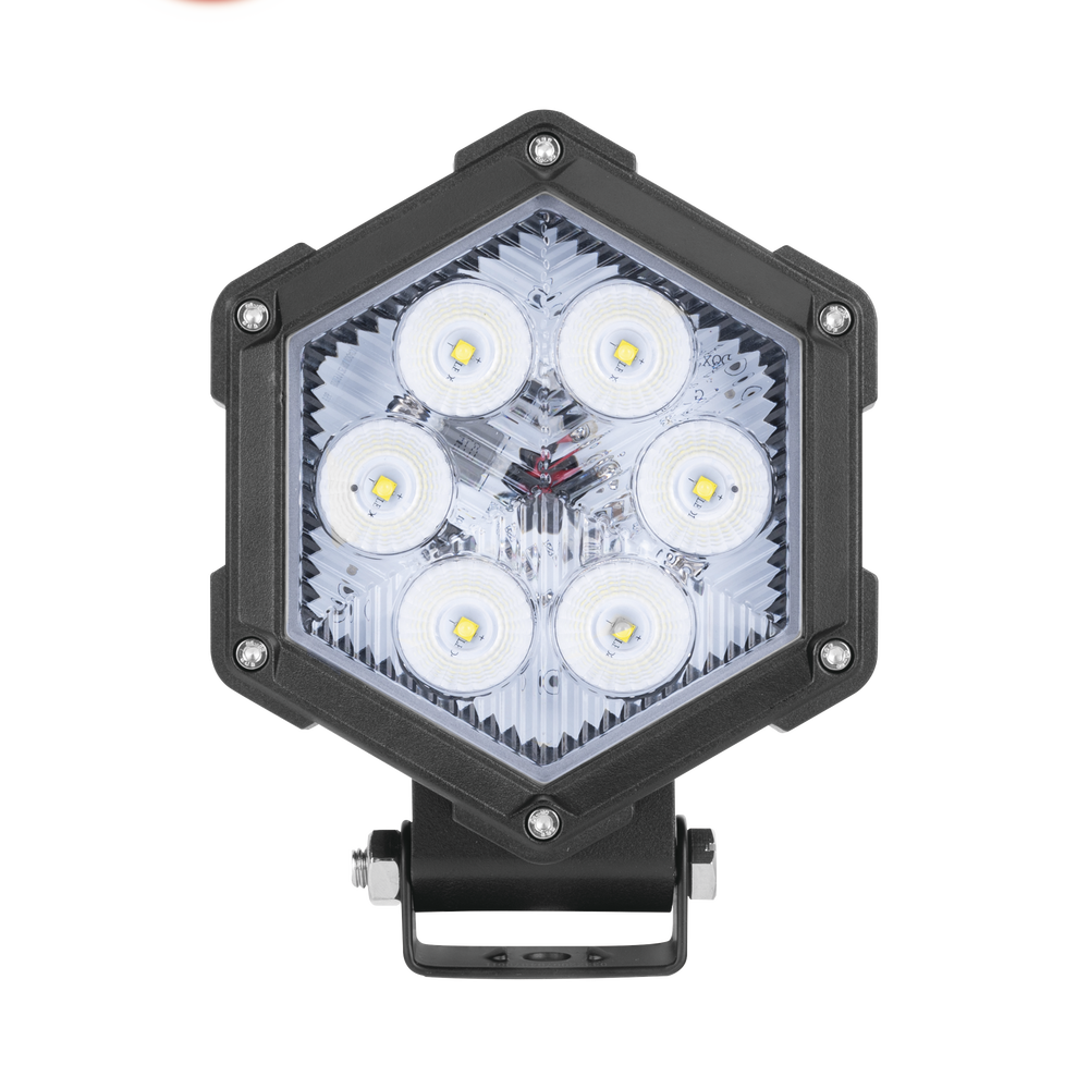 Luz de Trabajo Ultra brillante, 6 Led, 2200 Lumenes, 30 watts, 12-24 Vcd