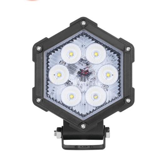 Luz de Trabajo Ultra brillante, 6 Led, 2200 Lumenes, 30 watts, 12-24 Vcd