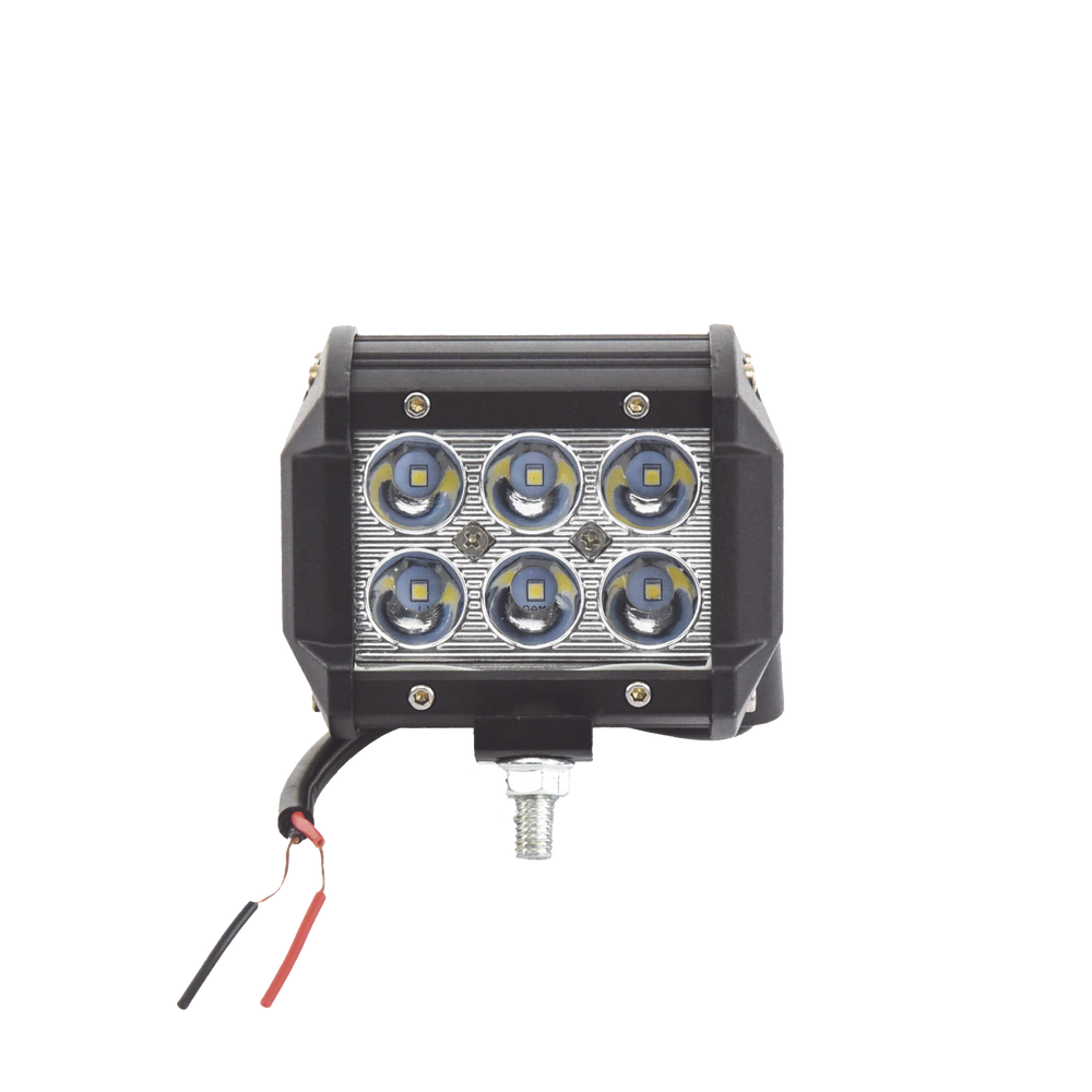 Luz de Trabajo Ultra Brillante, IP67, 4 pulgadas, 6 LED ,1500 Lúmenes,  9 Watts, 10-30 Vcd