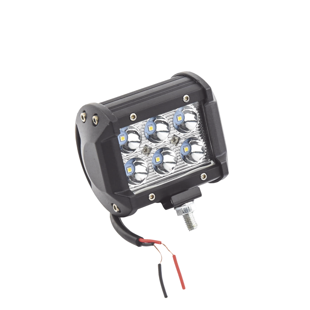 Luz de Trabajo Ultra Brillante, IP67, 4 pulgadas, 6 LED ,1500 Lúmenes,  9 Watts, 10-30 Vcd