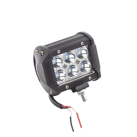 Luz de Trabajo Ultra Brillante, IP67, 4 pulgadas, 6 LED ,1500 Lúmenes,  9 Watts, 10-30 Vcd