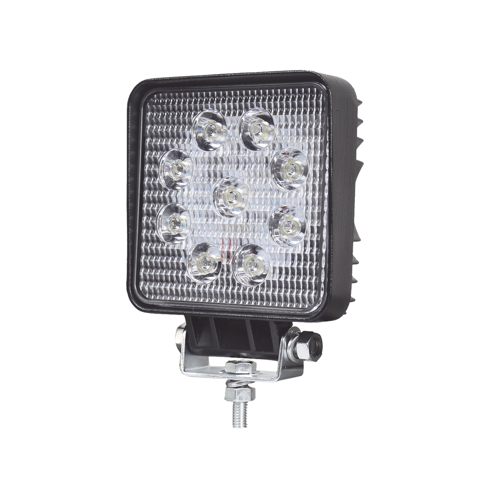 Ultra-bright work light, IP67, 9 LEDs, 2300 lumens, 27 watts, 10-30 VDC