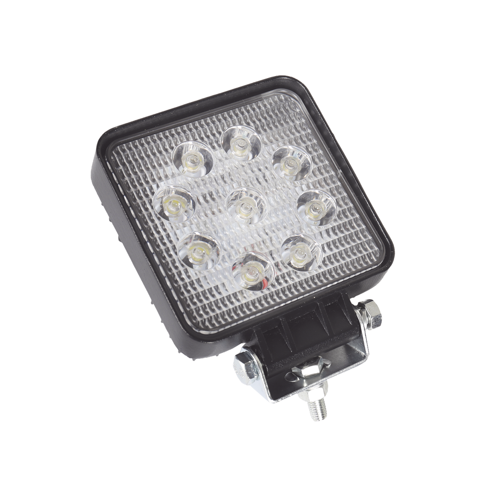 Ultra-bright work light, IP67, 9 LEDs, 2300 lumens, 27 watts, 10-30 VDC