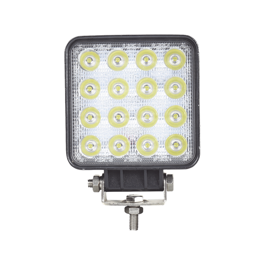 Luz de trabajo Ultra brillante, IP67, 16 Led, 4000 Lumenes, 48 Watts, 10-30 Vcd