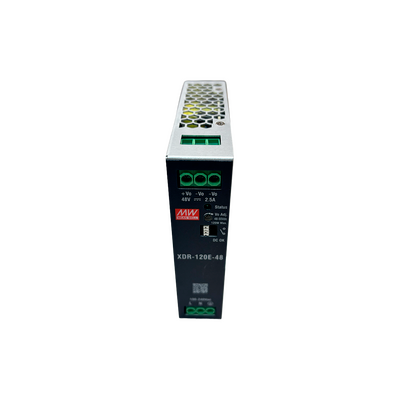 Fuente de poder industrial de 120 W, salida 48 VCD, entrada 90~264 VCA, para montaje en riel DIN,