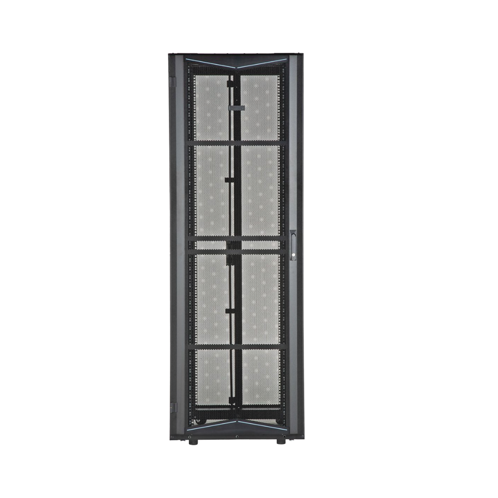 Gabinete FlexFusion para Centros de Datos, 42 UR, 800 mm de Ancho, 1070 mm de Profundidad, Fabricado en Acero, Color Negro