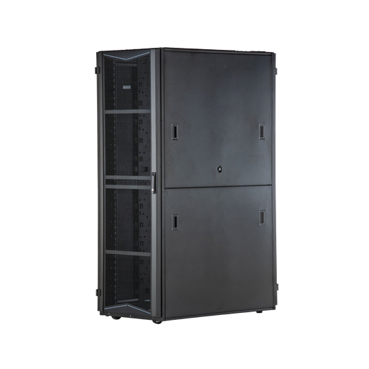 Gabinete FlexFusion para Centros de Datos, 45 UR, 800 mm de Ancho, 1200 mm de Profundidad, Fabricado en Acero, Color Negro