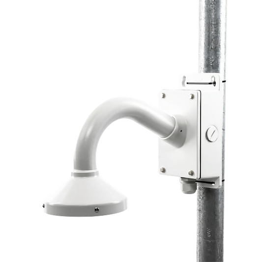 Montaje universal de pared cuello de ganso para cámaras domo y bala con caja de conexiones