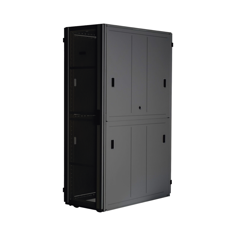 Gabinete FlexFusion™ XGL (Light) para Centros de Datos, 42 UR, 800 mm de Ancho, 1070 mm de Profundidad, Fabricado en Acero, Color Negro