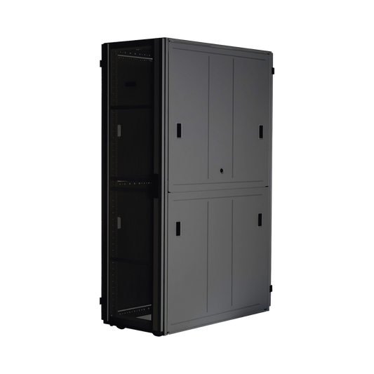 Gabinete FlexFusion™ XGL (Light) para Centros de Datos, 42 UR, 800 mm de Ancho, 1070 mm de Profundidad, Fabricado en Acero, Color Negro