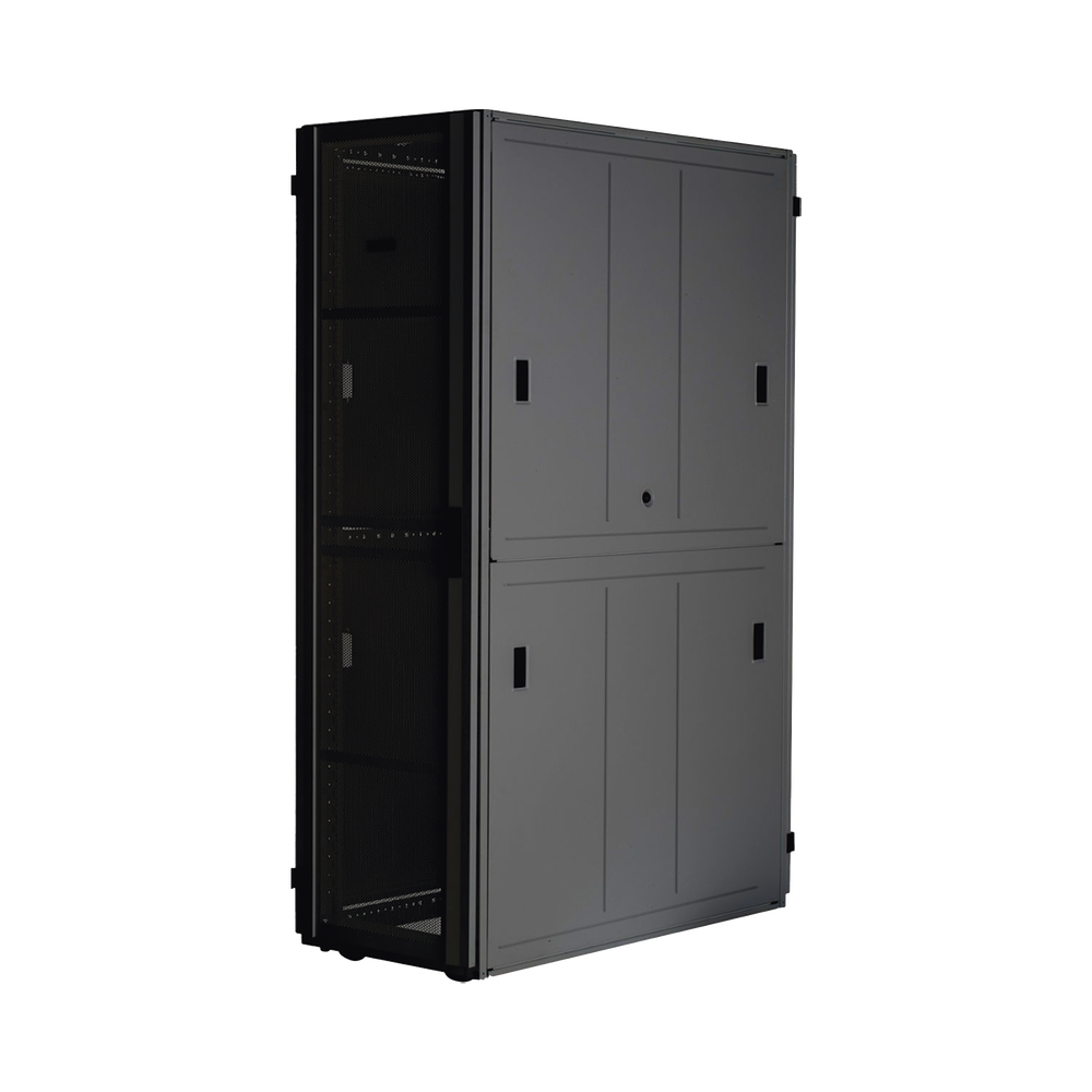 Gabinete FlexFusion™ XGL (Light) para Centros de Datos, 42 UR, 800 mm de Ancho, 1200 mm de Profundidad, Fabricado en Acero, Color Negro