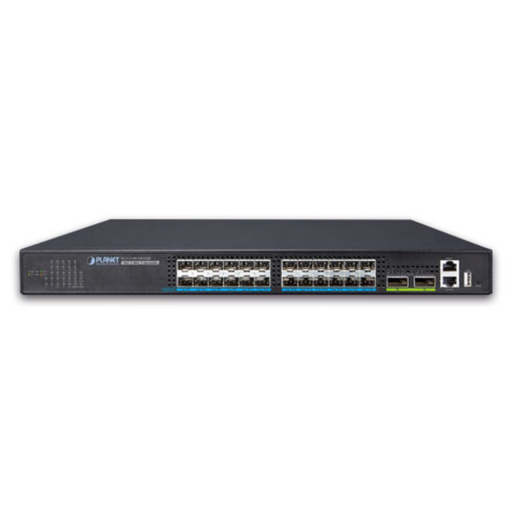 Switch Administrable Stackable Capa 2+, 24 Puertos 10G SFP+, 2 Puertos 40G QSFP+, Capacidad de Conmutación Hasta 640 Gbps