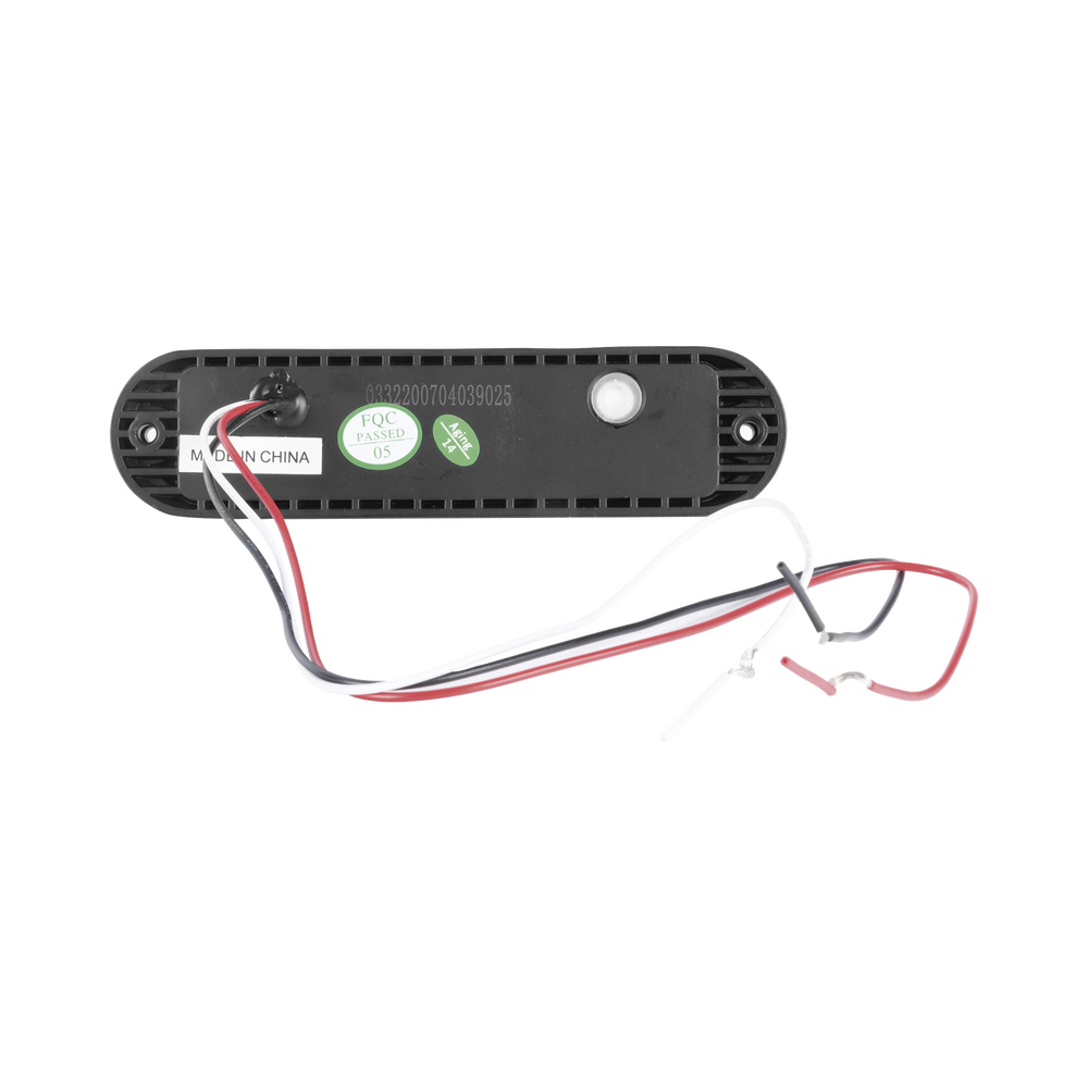 Ultra Bright IP67 6-LED Auxiliary Light, Red, with Clear Lens and Black Bezel