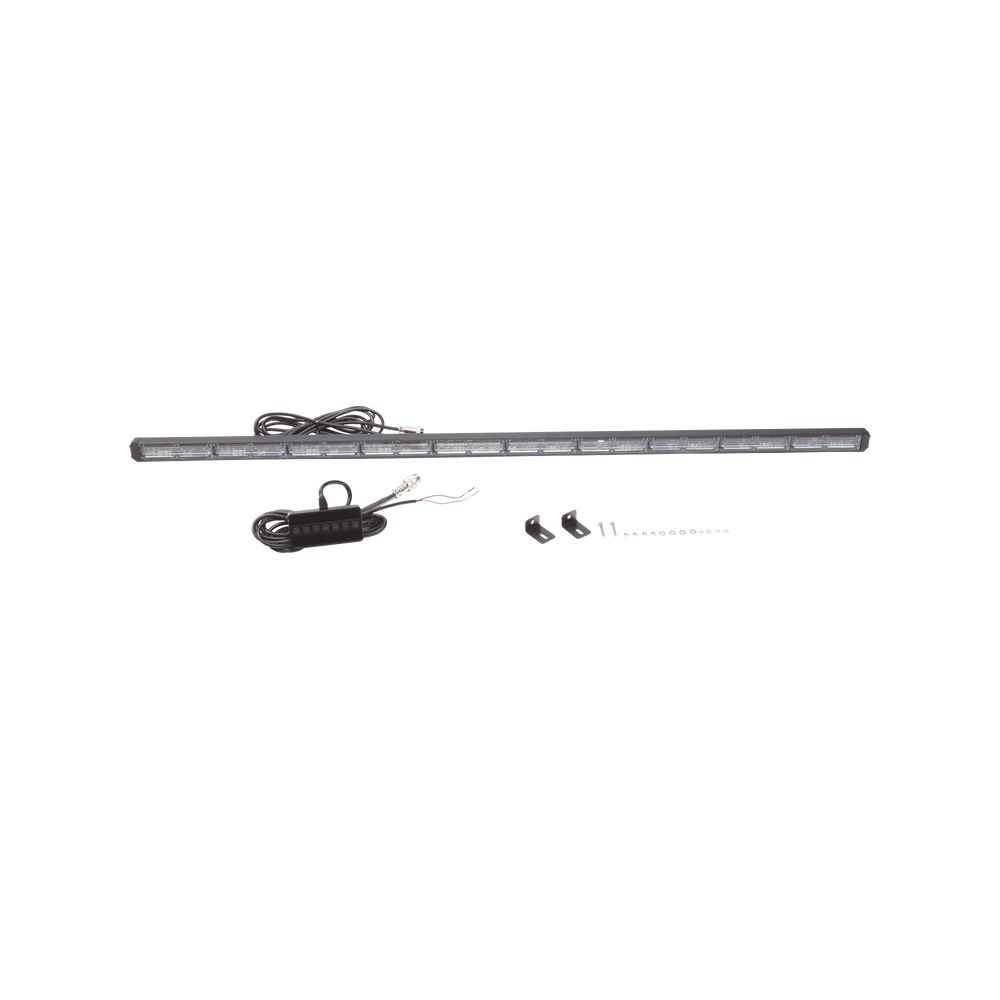 49-Inch, 6-Module, Amber/Clear Warning Light Bar