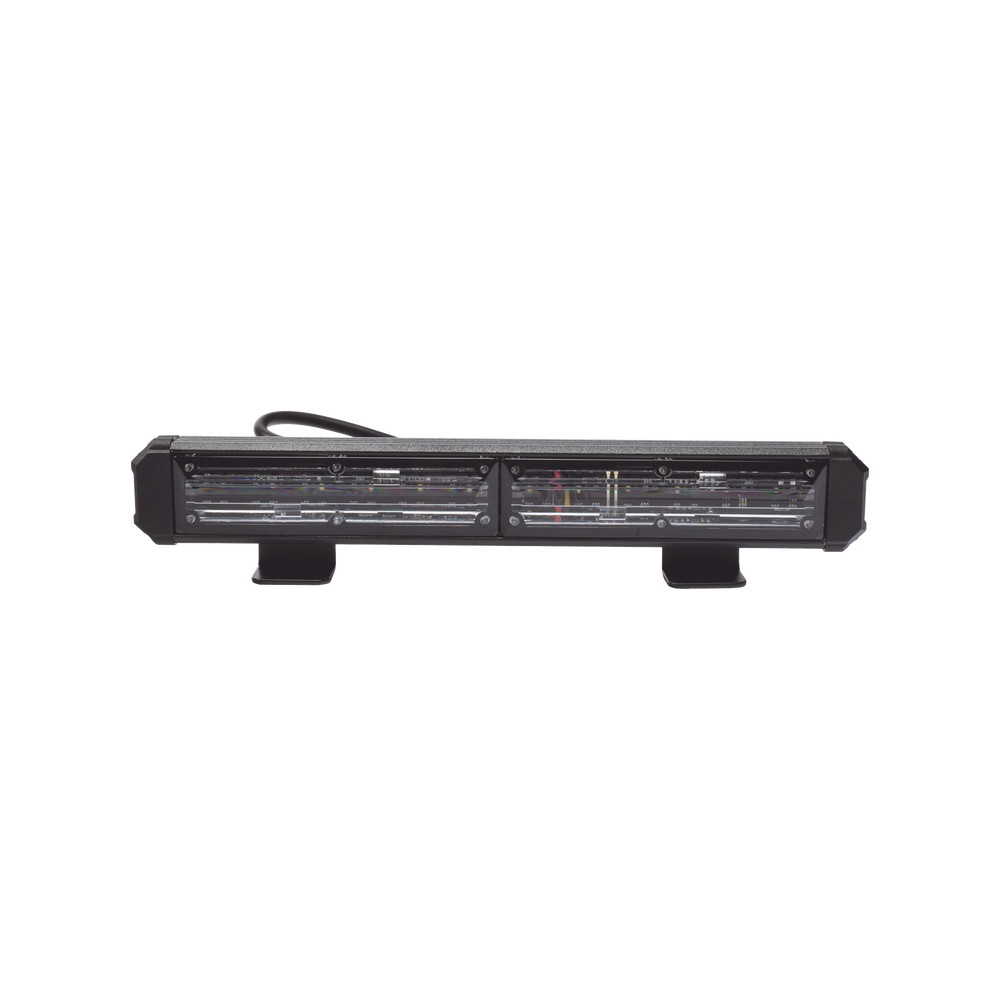 Barra de Luz de Advertencia, 2 Modulos de 6 LED, 11 Pulgadas Rojo / Azul
