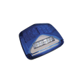 Luz de advertencia de 8 X 6", Color Azul, Con Luz de Trabajo Clara, Ideal para Ambulancias