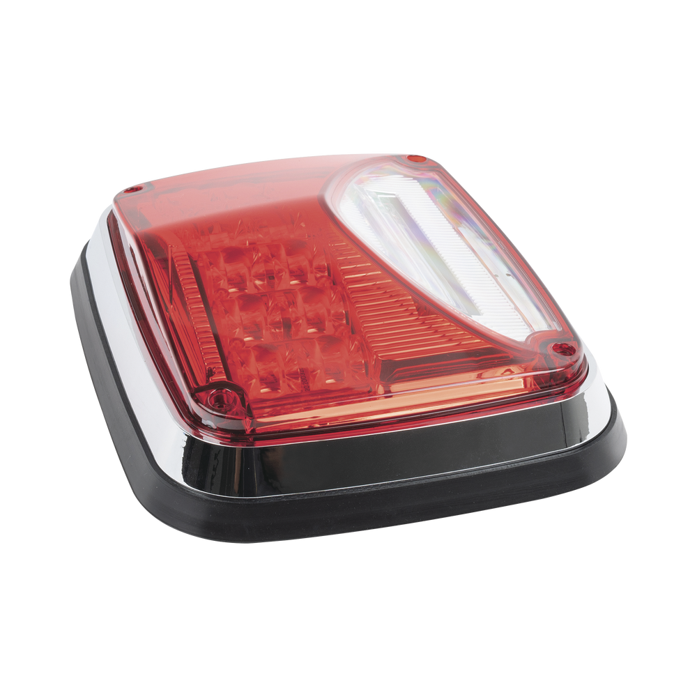 Luz de advertencia de 8 X 6", Color Rojo, Con Luz de Trabajo Clara, Ideal para Ambulancias
