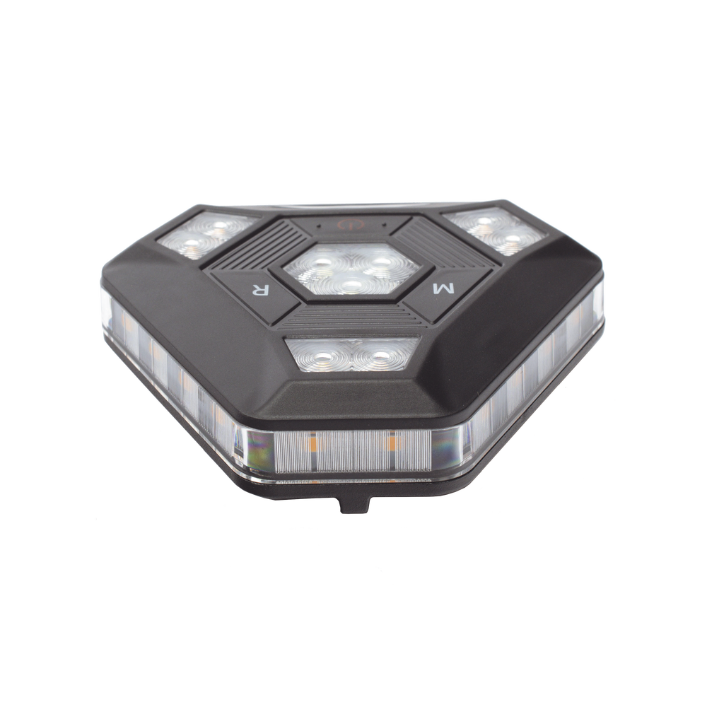 Ultra Bright Auxiliary Bicycle Light with Magnetic Mount (Amber)