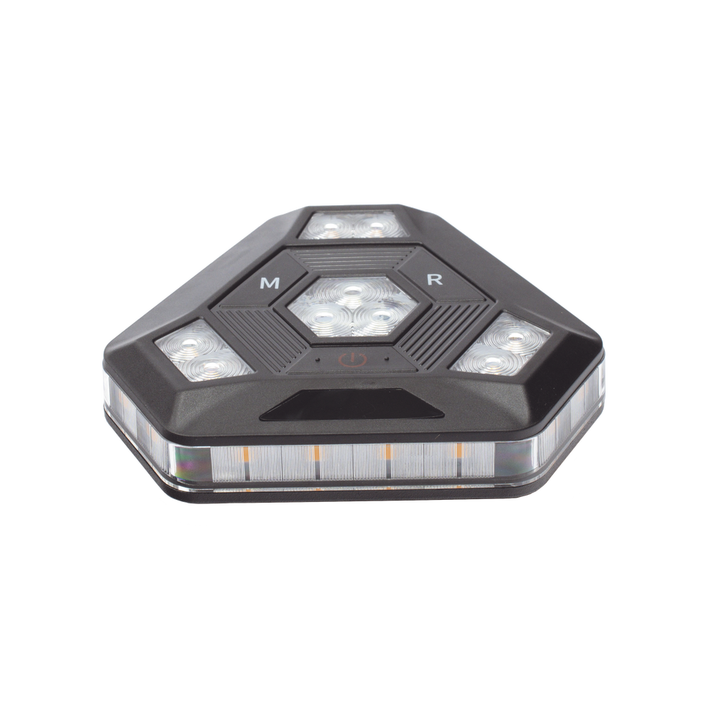 Luz Auxiliar Ultra Brillante Para Bicicletas Con Montaje Magnético Ambar