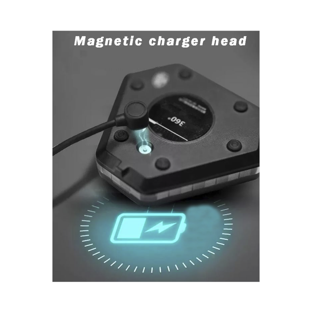 Ultra Bright Bicycle Auxiliary Light with Magnetic Mount Red/Blue