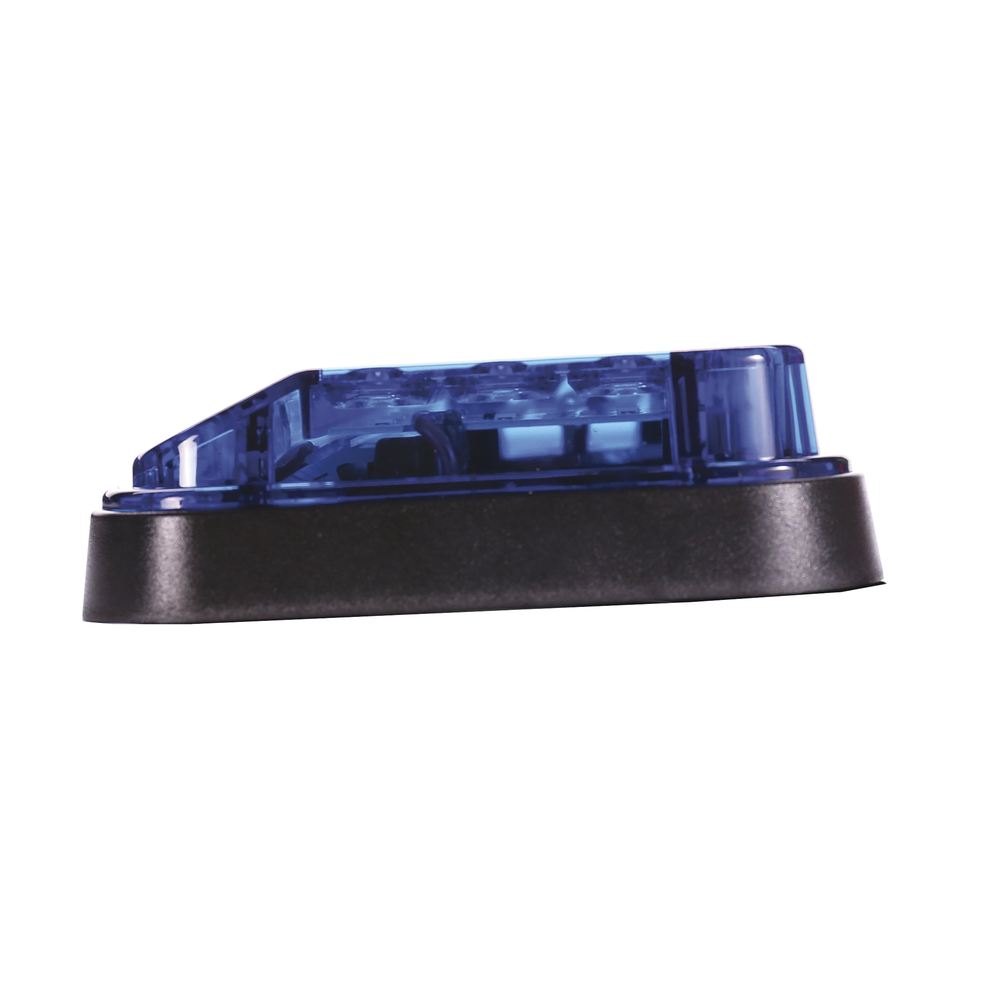 7x4" Blue Warning Light with Work Light, Ideal for Ambulances