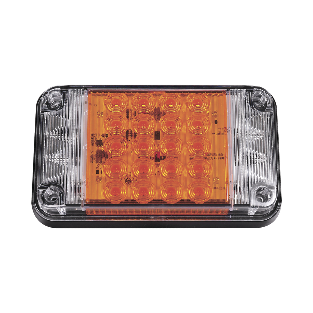 7x4" Amber Warning Light with Working Lights, Ideal for Ambulances
