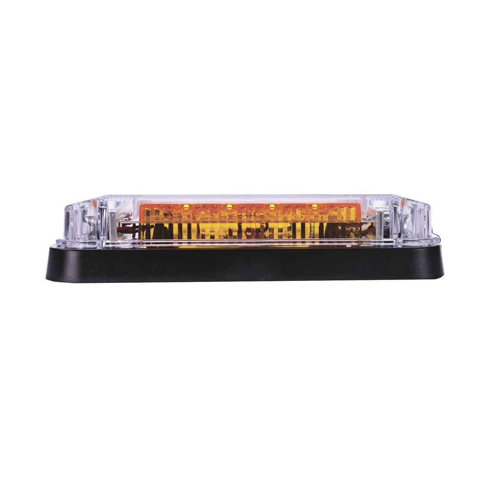 7x4" Amber Warning Light with Working Lights, Ideal for Ambulances