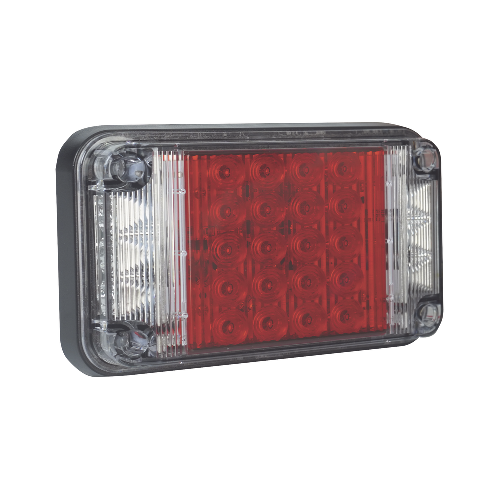 7x4" Red Warning Light with Working Lights, Ideal for Ambulances
