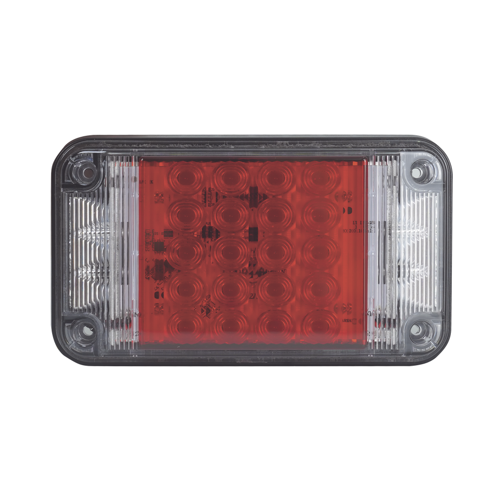 7x4" Red Warning Light with Working Lights, Ideal for Ambulances