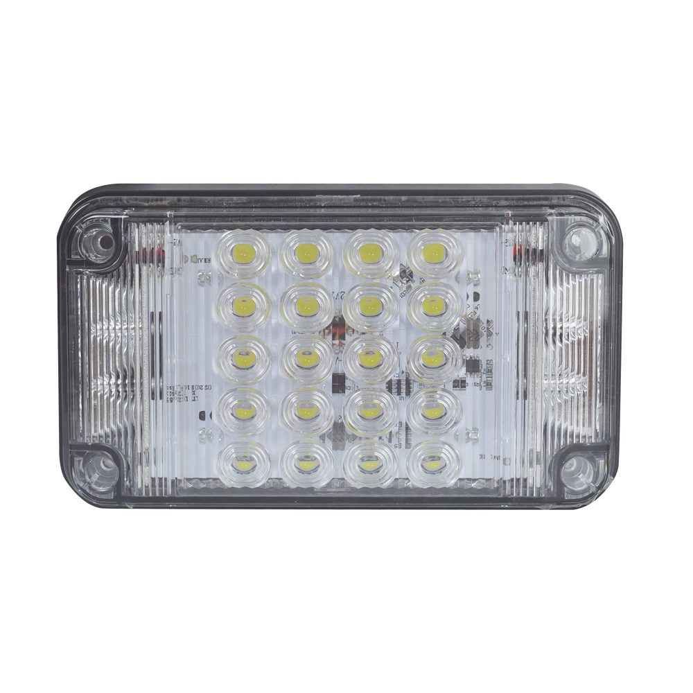  Luz de Advertencia de 7X4", Color Claro, Con Luces de Trabajo, Ideal para Ambulancias