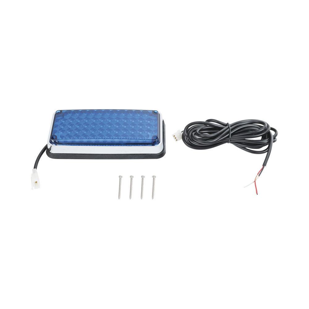 Luz de advertencia de 7x3", Color Azul, Ideal para ambulancias