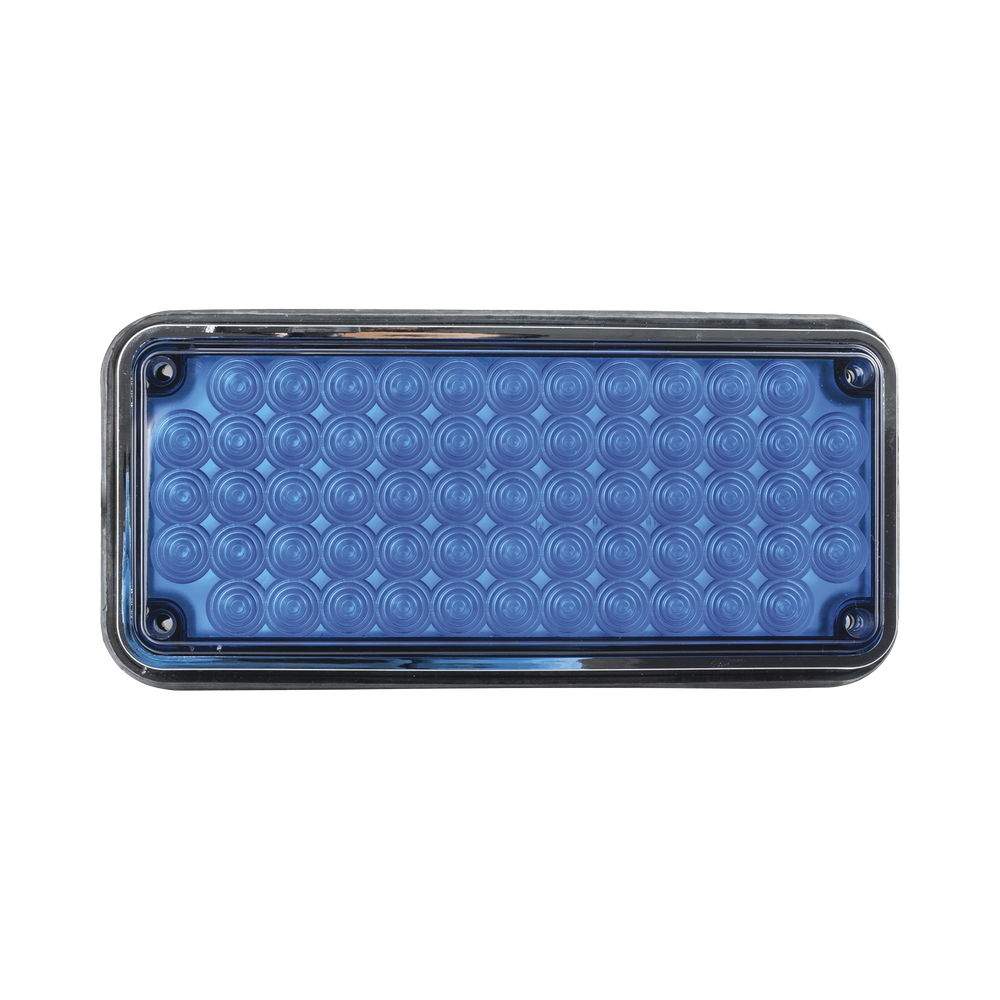 Luz de advertencia de 7x3", Color Azul, Ideal para ambulancias 