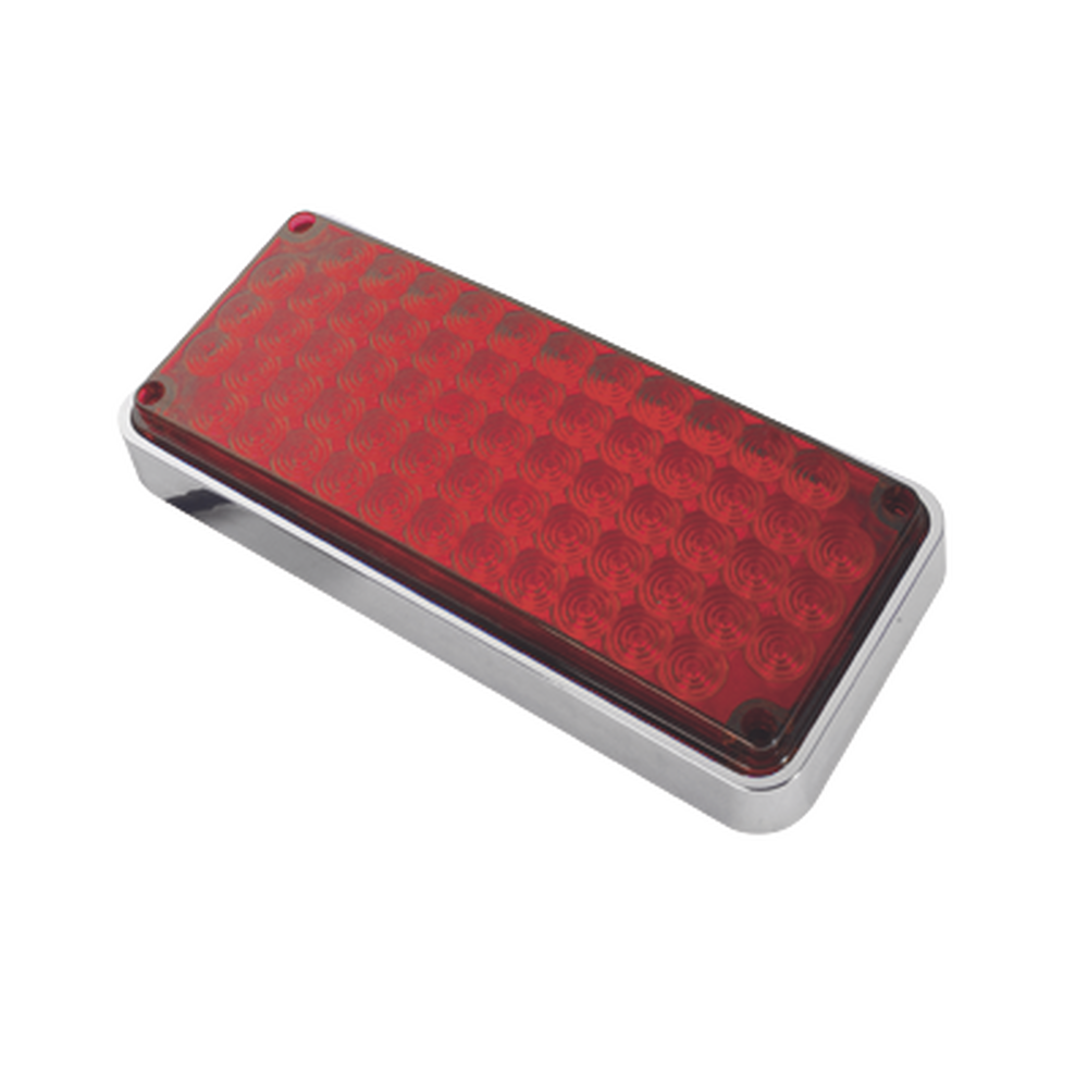 Luz de Advertencia de 7X3", Color Rojo, Ideal para Ambulancias
