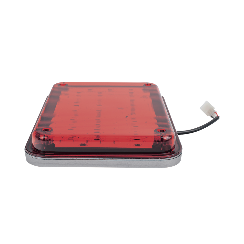 Luz de Advertencia de 9X7", Color Rojo, Ideal para Ambulancias