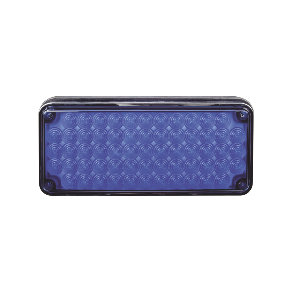 Luz de advertencia de 6x4", Color Azul, Ideal para Ambulancias